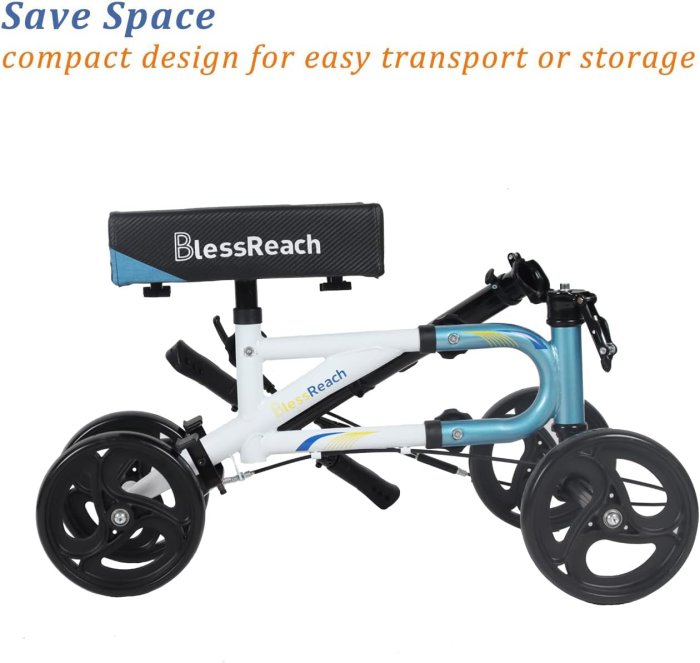 Compact Knee Scooter (Blue) (image 5)