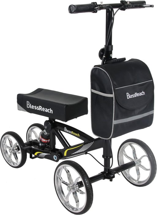 Steerable Knee Walker with Dual Rear Brake