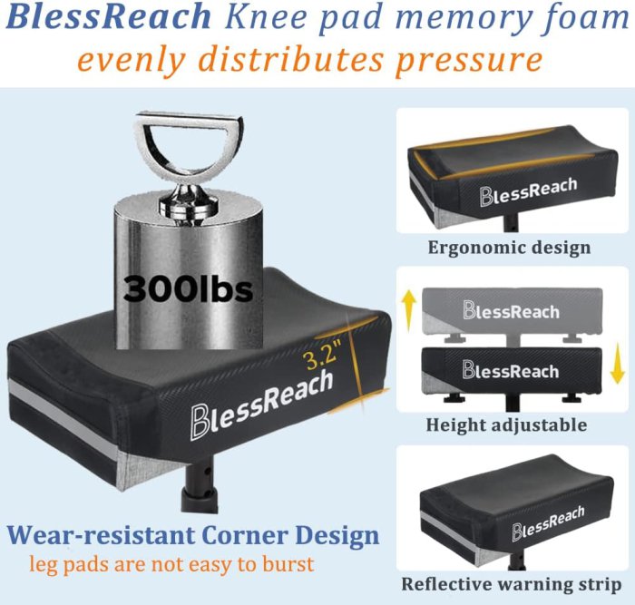 Steerable Knee Walker with Dual Rear Brake (image 4)